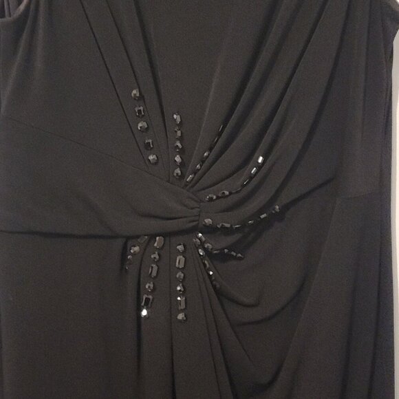 Anne Klein embellished cocktail career sheath dress size 16 - Picture 4 of 7